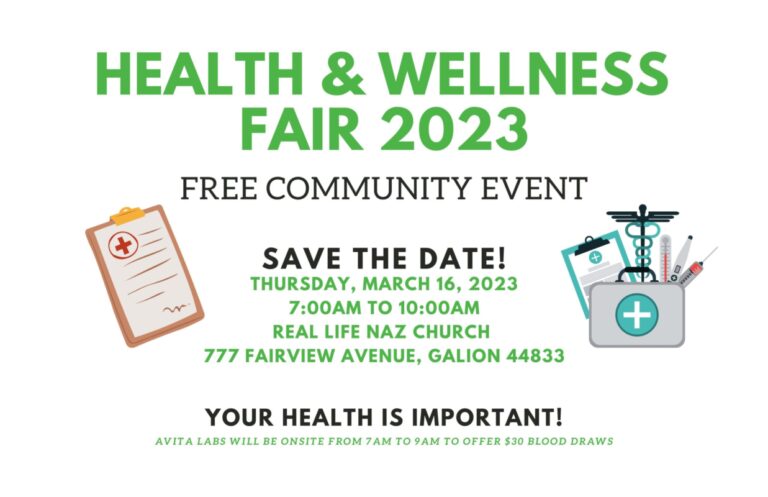 Health And Wellness Fair Coming